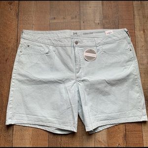 Lee Riders Midrise Shorts Striped 22M